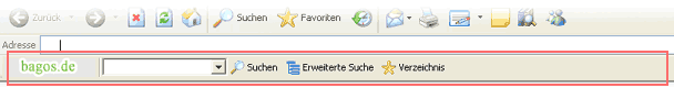 bagos.de Toolbar